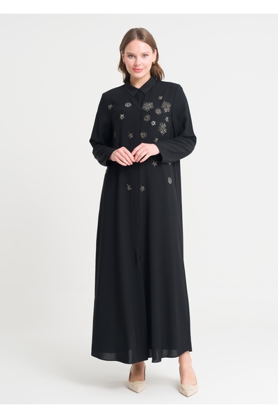 Armağan İşlemeli Kemerli Pardesü