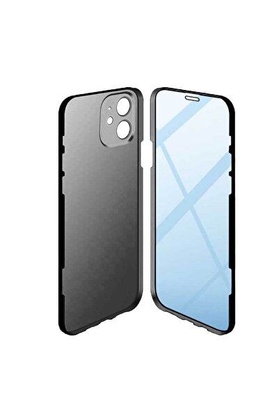 Smart Tech Apple iPhone 11 Uyumlu 360 Derece Tam Kaplayan Cam Kapak Kılıf