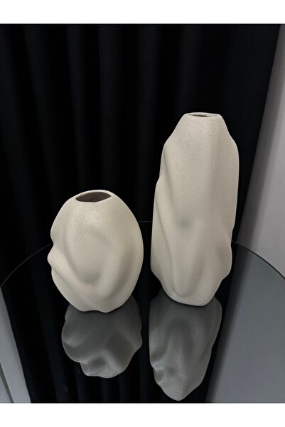 LAMAZİ DESİGNN Seren Model 2li Set Vazo