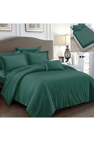 NufJoy Double bed linen DAMASK 6 pieces, Fitted sheet for mattress 160x200 cm or 180x200 cm