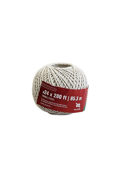 ACE Twisted Braided Good Knot Retention Cotton Cord White #24 x 85.3m