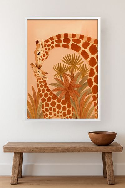 HOMEPACK Single Wooden Framed Painting One Piece Poster Painting Tk/Karina15