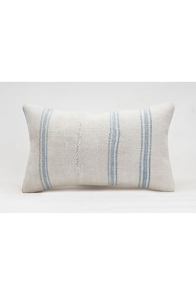 Kilim Whole Sale Vintage Throw Pillow Cover Made from Handmade Rug, Wool, 30X50 cm