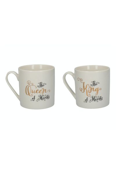 MIKASA X V&A Alice in Wonderland 350ml Porcelain Mug Set of 2