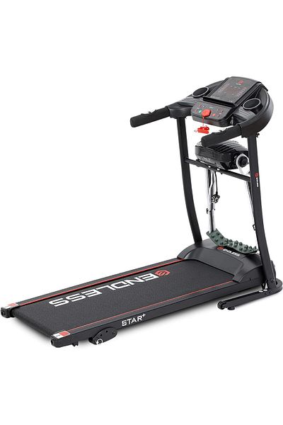 Endless Endless-Star Plus Treadmill with Massager-3HP Motor, 10 km/h Speed, 110 kg, Foldable,Manual Incline