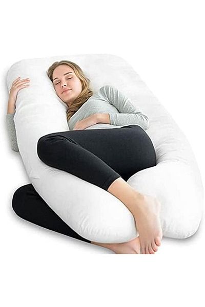 Yelajoy U Shaped Pregnancy Pillow, Follow the Natural Shape,with Washable Outer Cover,for Pregnancy Support
