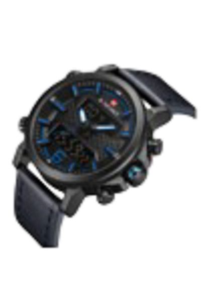 Naviforce Men’s Sports Watches Luxury Brand Leather Band Waterproof Quartz WristWatch