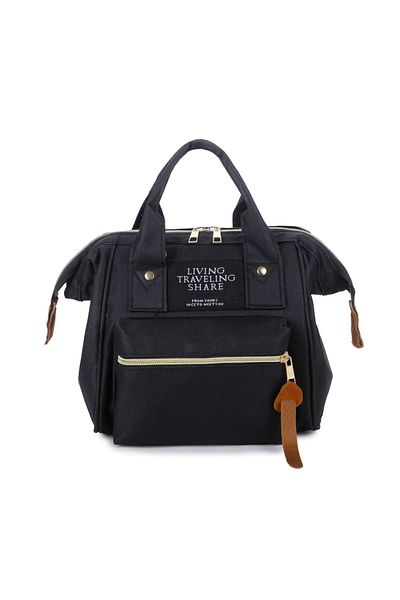 delis Geanta tip rucsac, Lunaria GT3573, Negru