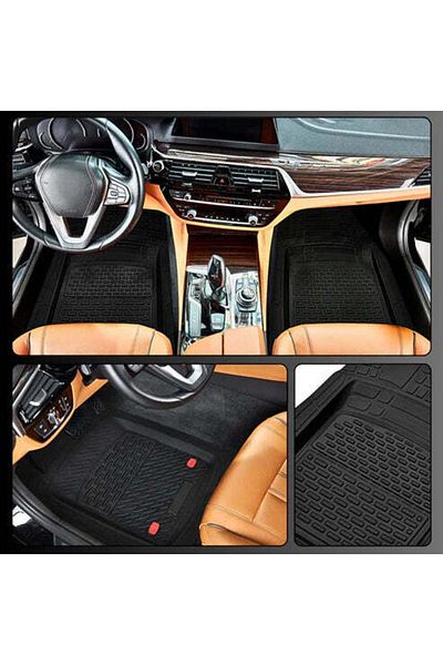TEAMCAR Covorașe auto tip tavă compatibile cu Mazda 6 III (2012–2023), negre, material durabil