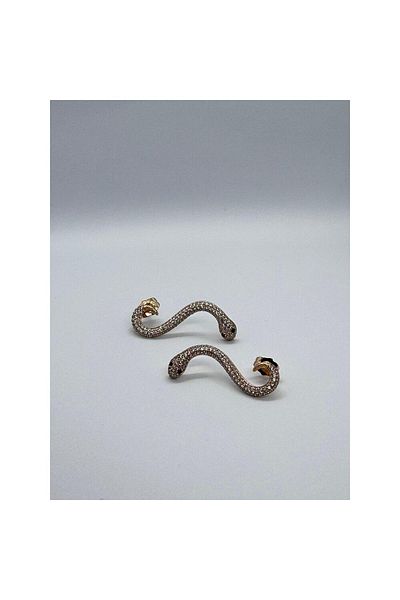 S ATELIER Sparkling Snake Earrings