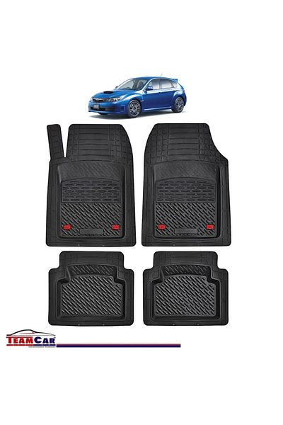 TEAMCAR ® Car Mats Tray Type Compatible with Subaru Impreza IV (2011–2016) Black Durable Material