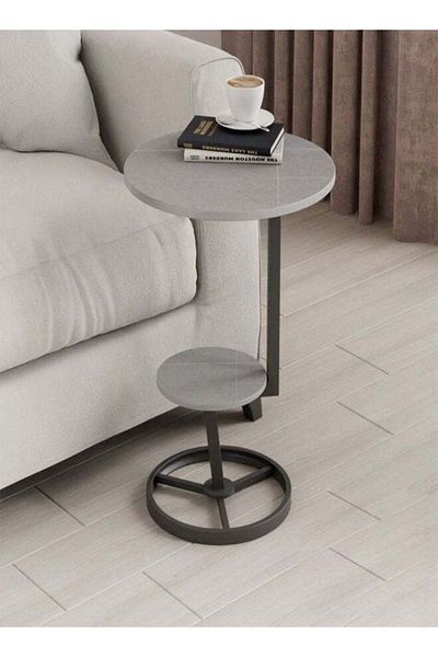 Raffine 2-Tiers Multipurpose Modern Design Stylish Portable Side Table Stable Base Coffee Table Center Table