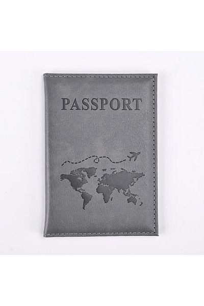 delis Unisex passport cover, Maelis PT1311, Grey