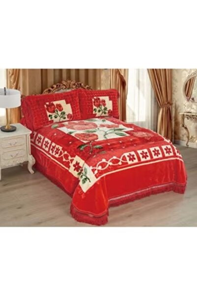 Generic 4-piece heavy winter blanket set 220x240cm with mattress cover 260x230cm and 2 pillowcases 55x75cm