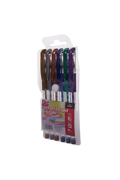 Kunst metallic gel pen set, 6 colors