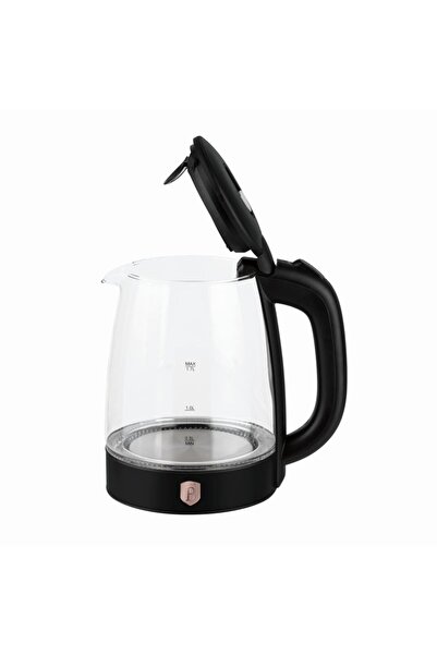 Berlinger Haus Fierbător electric din sticlă, 1,7 l, colecția Black Rose