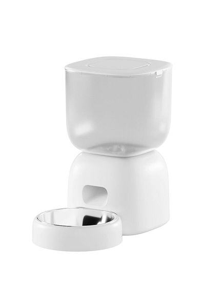 iHunt Smart Pet Care Pack - Hranitor automat si fantana apa pentru animale de companie, Smart, Alb