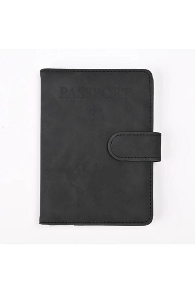 delis Unisex passport cover, Kaida PT1294, Black
