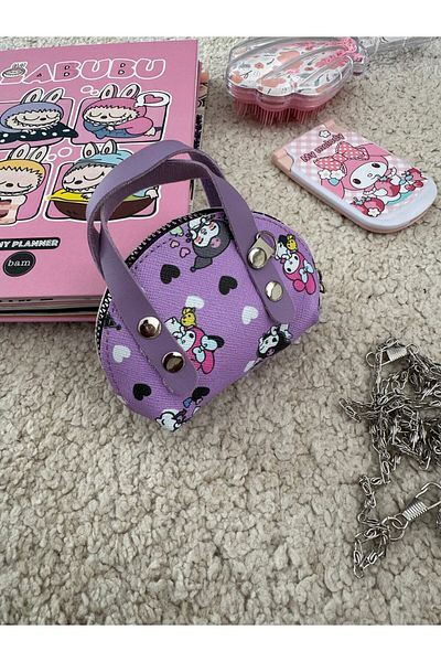 ESNEVA Special Design Zippered Coin Compartment Chain Strap Card Holder Children & Teenager Wallet
