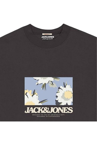Jack & Jones JACK & JONES Avira AOP Crew T-shirt - 12281811-Black