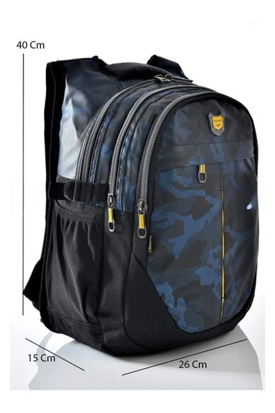 Benittokids Relaxion Camouflage Patterned School Backpack 2235