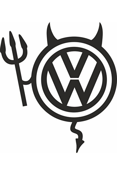 Image Αυτοκόλλητο αυτοκινήτου, IMAGE, Dracusor VOLKSWAGEN, μαύρο, 19 x 21 εκ.