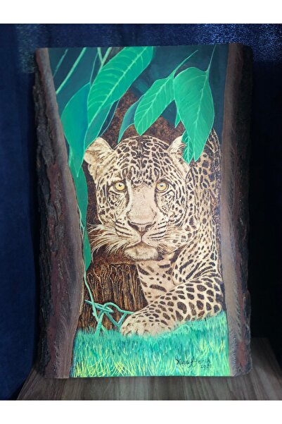 Tomars Ahşap Yakma Tablo (LEOPAR)