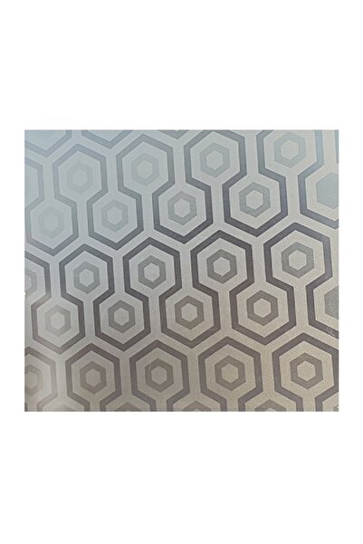 media Decorative window film, gray hexagons, 6 m x 1 m