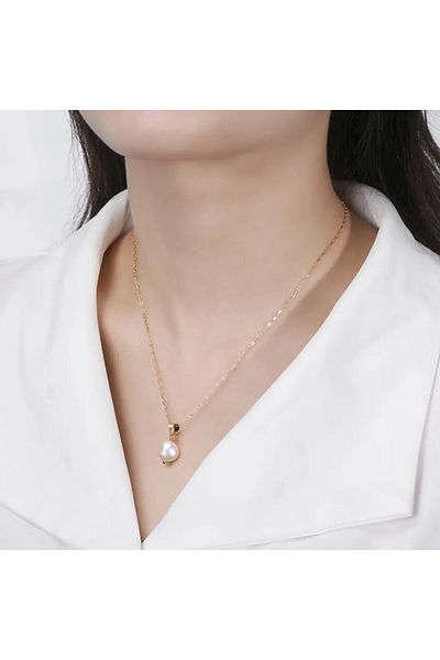 delis Lantisor argint 925, JW1537, model perla, placat cu rodiu