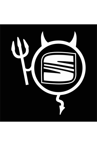 Image Car sticker, IMAGE, Dracusor SEAT, white, 23 x 17 cm