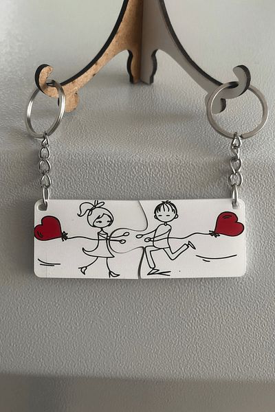 Design 4N Keychain/Keychain for Couples