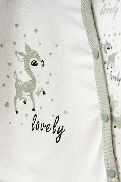 Aziz Bebe Baby Girl Animal Patterned 100% Cotton 10-Piece Hospital Discharge Set 0 Month - 3 Months