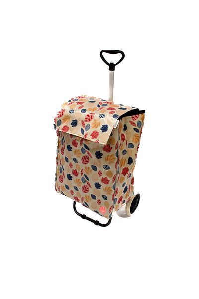 Master Shopping bag with trolley, Master, 2 wheels, 50 l, leaves