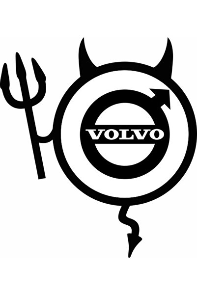 Image Sticker auto, IMAGE, Dracusor VOLVO, negru, 19 x 21 cm