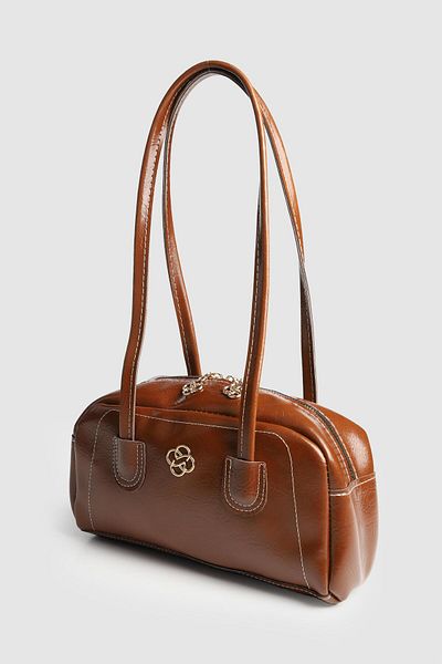 La La'Graccio Paris La'Graccio Paris Women's Wanc Long Handle Hand and Shoulder Bag Brown