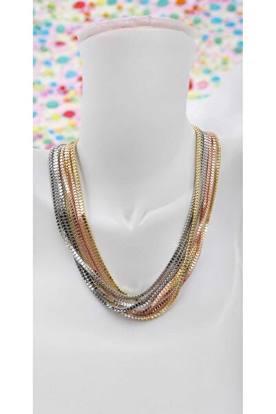 Yaseminli Butik Üç Renkli Çoklu Kolye