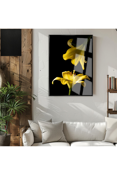 Harikabirev HARİKABİREV | MODEL MACRO DE CRIN GALBEN (LILY) | TABLA DE STICLA...