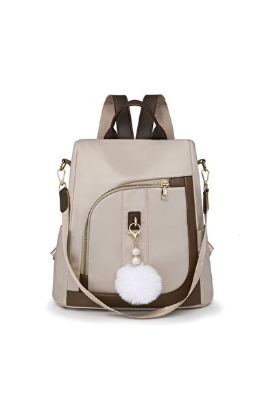 delis Rucsac dama, Ophelina GT3683, antifurt, Bej