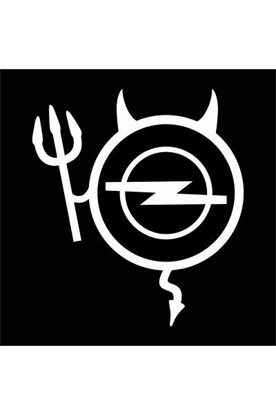 Image Car sticker, IMAGE, Dracusor OPEL, white, 23 x 17 cm