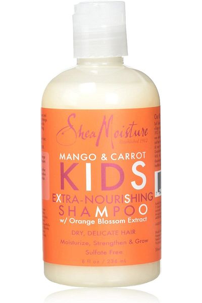 Shea Moisture Mango & Carrot Kids Extra-nourishing Shampoo & Conditioner with Diva Collection Hair B