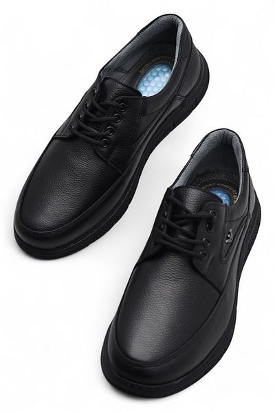 ISPARTALILAR Tab202 Heel Gel Orthopedic Sole Genuine Leather Men's Shoes Poly Light Sole