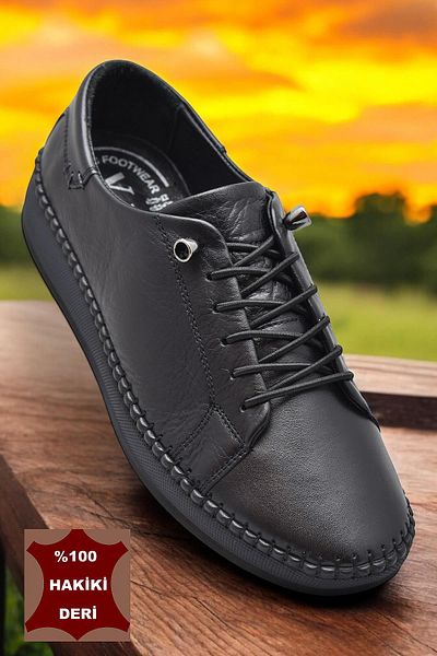 ISPARTALILAR 7866 Full Orthopedic Sole Daily Genuine Leather Women's Shoes Women's Casual Shoes