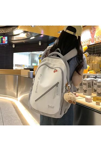 delis Rucsac dama, Ysoria GT3688, Alb/Gri