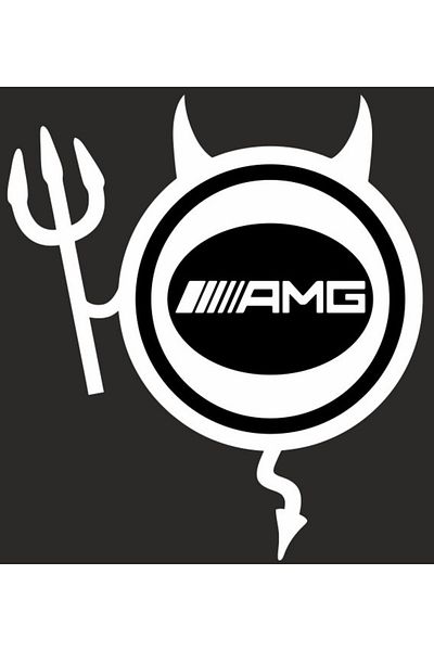 Image Car sticker, IMAGE, Dracusor AMG, white, 19 x 21 cm