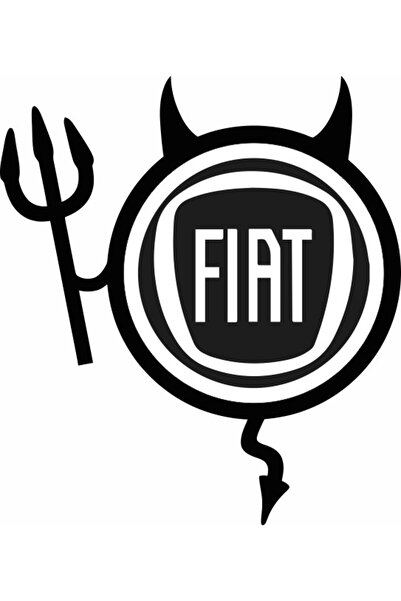 Image Sticker auto, IMAGE, Dracusor FIAT, negru, 19 x 21 cm