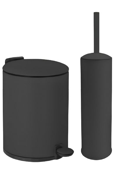 HONEYBEE Pedal Bin with Toilet Brush