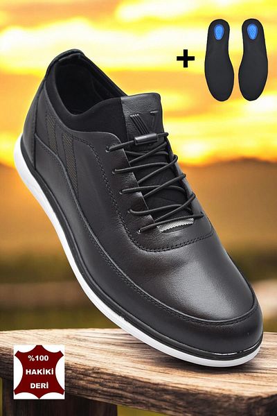 ISPARTALILAR Tab4965 Orthopedic Daily Genuine Leather Men's Shoes Casual Men's Leather Shoes
