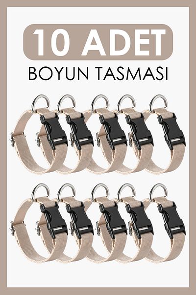 pasiole Set of 10 Dog Collars |   Adjustable, Durable, Handmade, Domestic Production