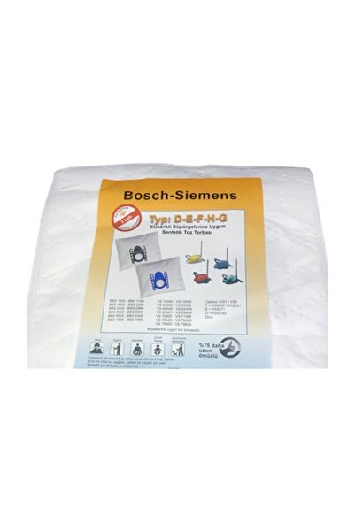Ürkmez Ticaret Siemens Type: D-E-F-H-G Compatible Vacuum Cleaner Bags 25 Pieces