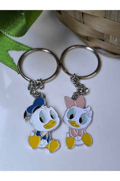 Esey Dizayn Donald and Daisy Duck Çift Anahtarlık